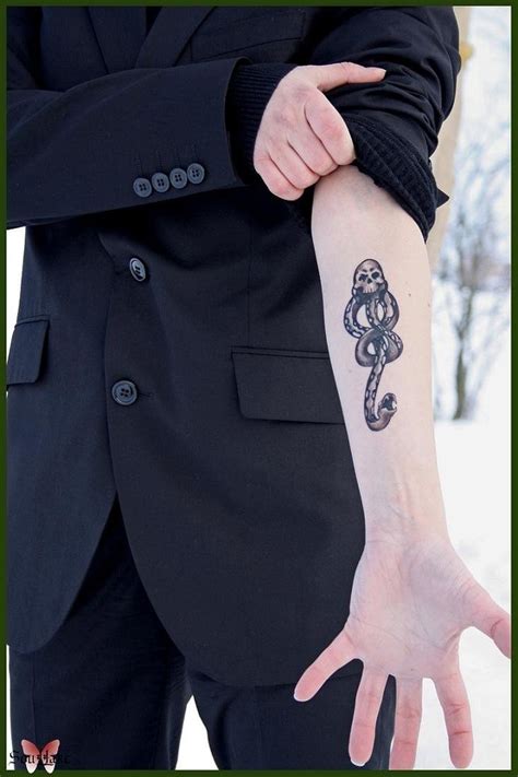 death eater tattoo|harry potter dark mark tattoo.